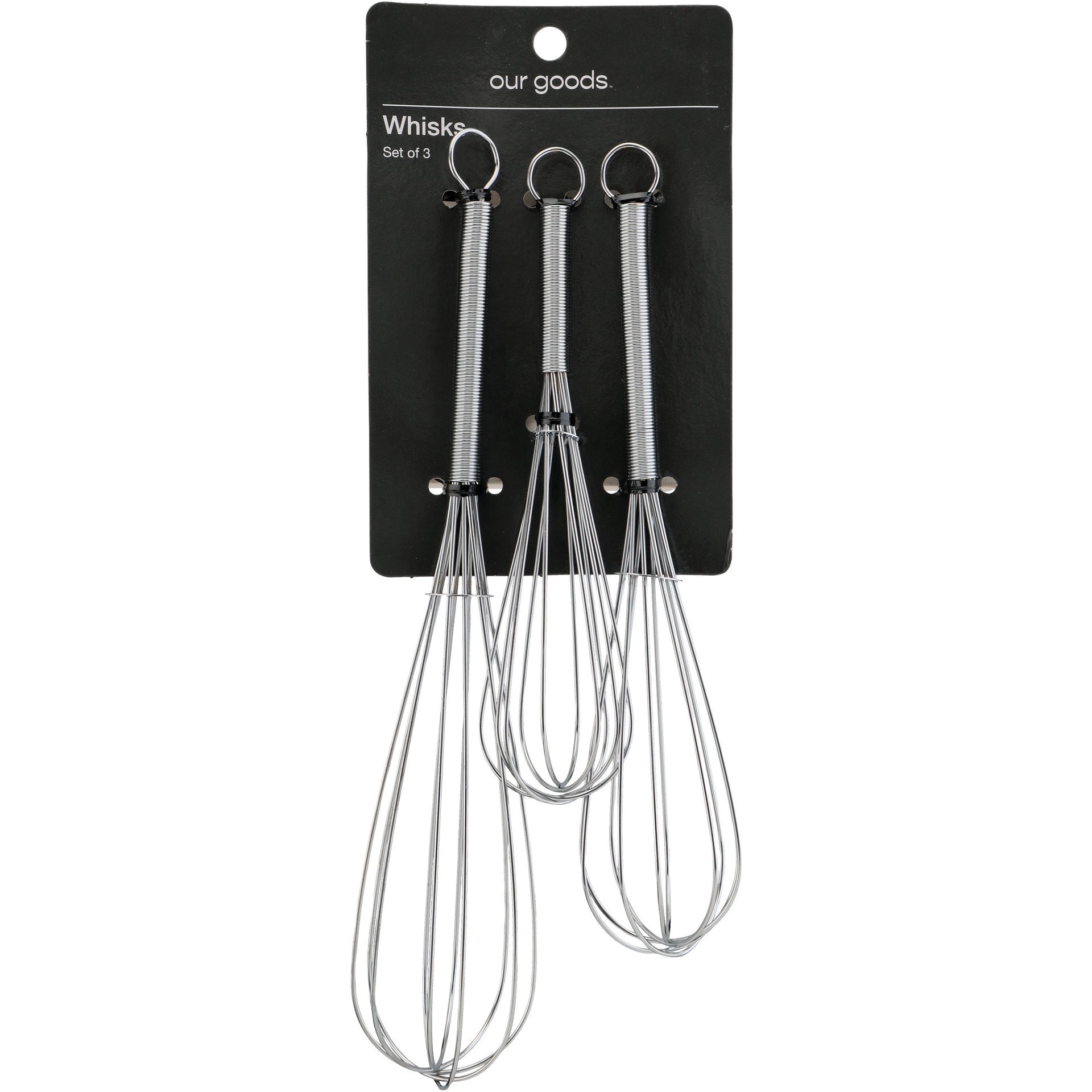 slide 1 of 1, our goods Whisk Set, 3 ct