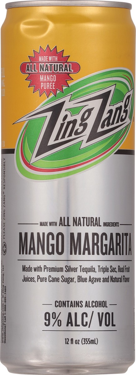 slide 2 of 9, Zing Zang Mango Margarita - 12 fl oz, 12 fl oz