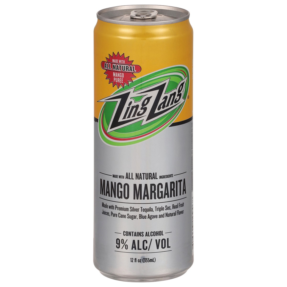 slide 6 of 9, Zing Zang Mango Margarita - 12 fl oz, 12 fl oz