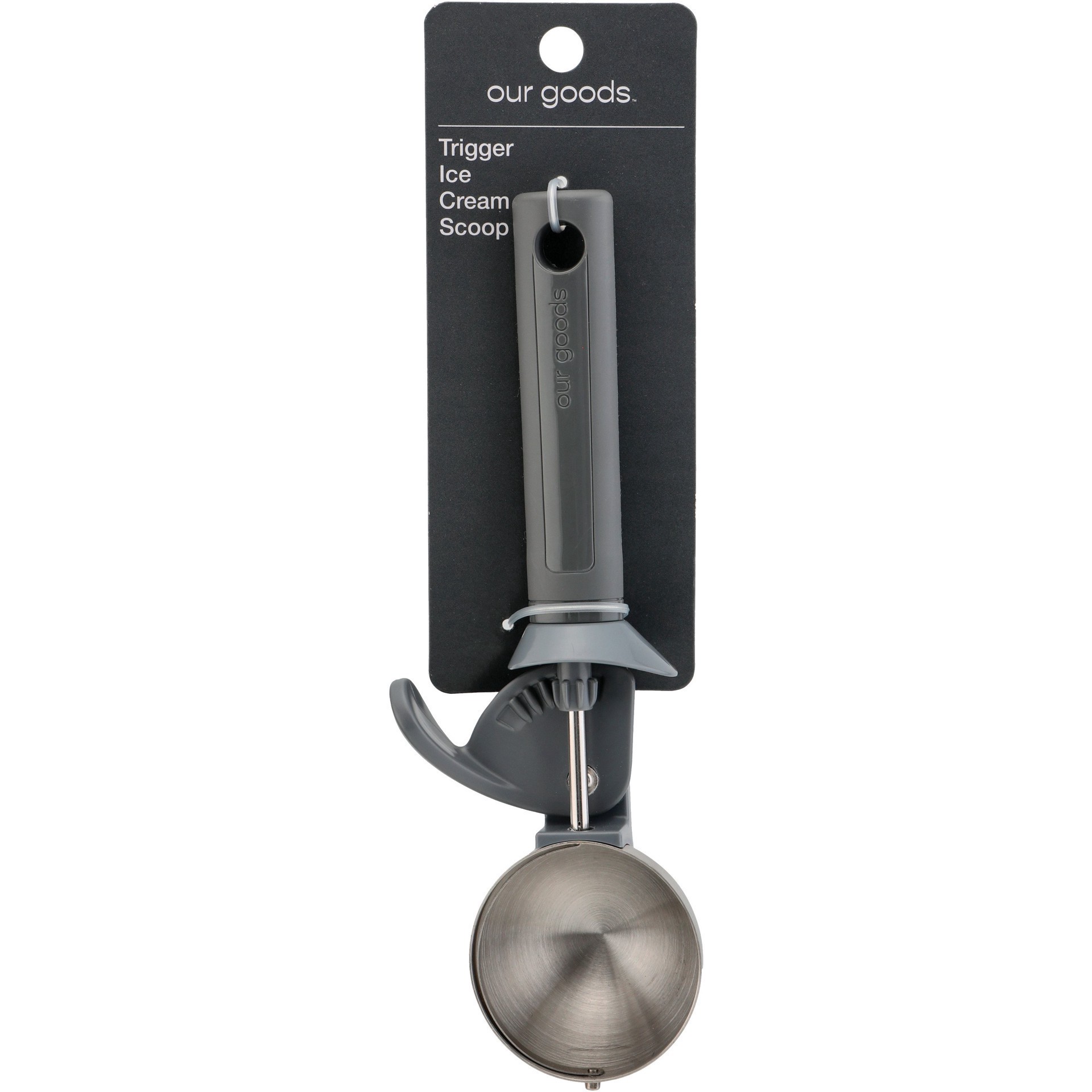 slide 1 of 1, our goods Trigger Ice Cream Scoop, 1 ct