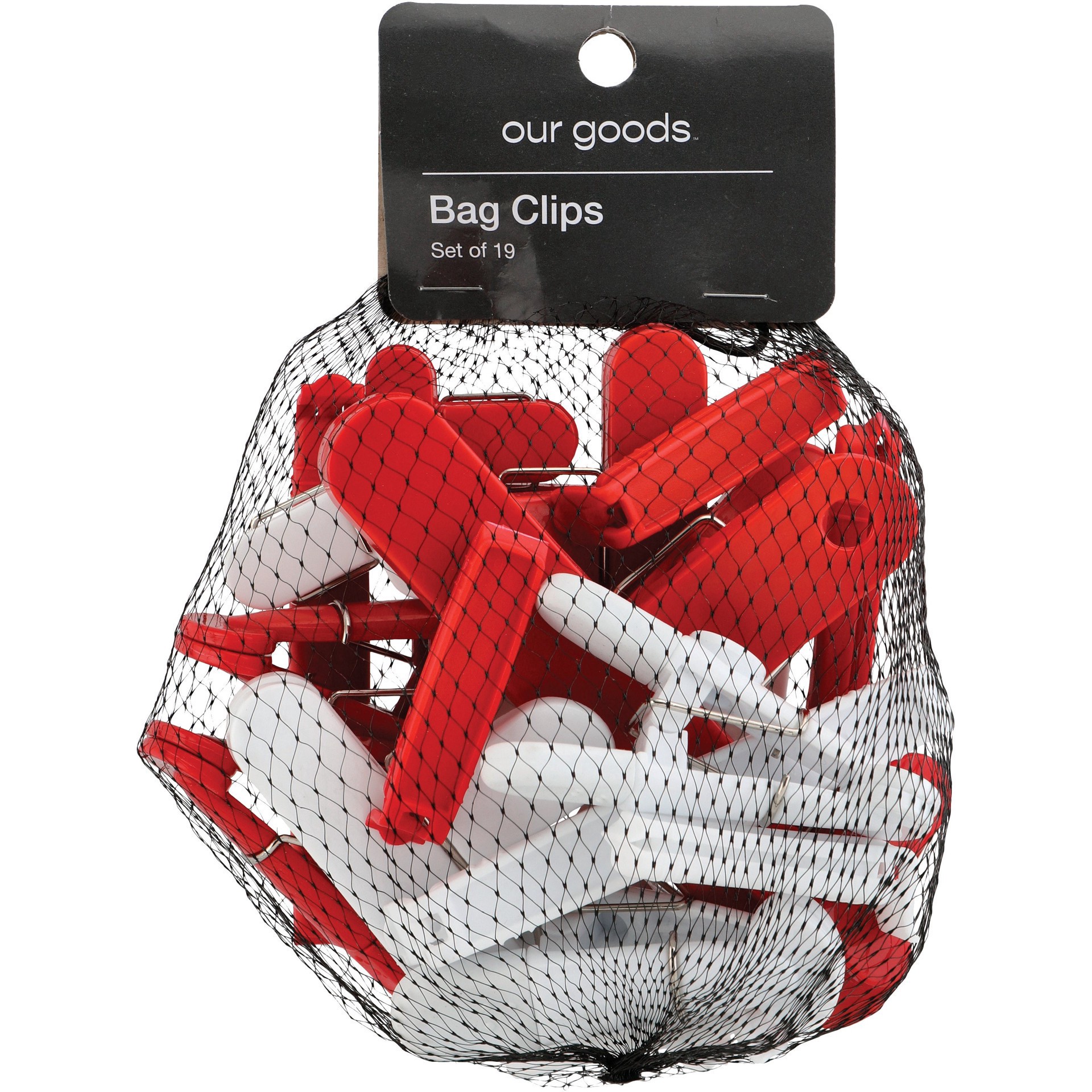 slide 1 of 1, our goods Bag Clip - Assorted Colors, 19 ct