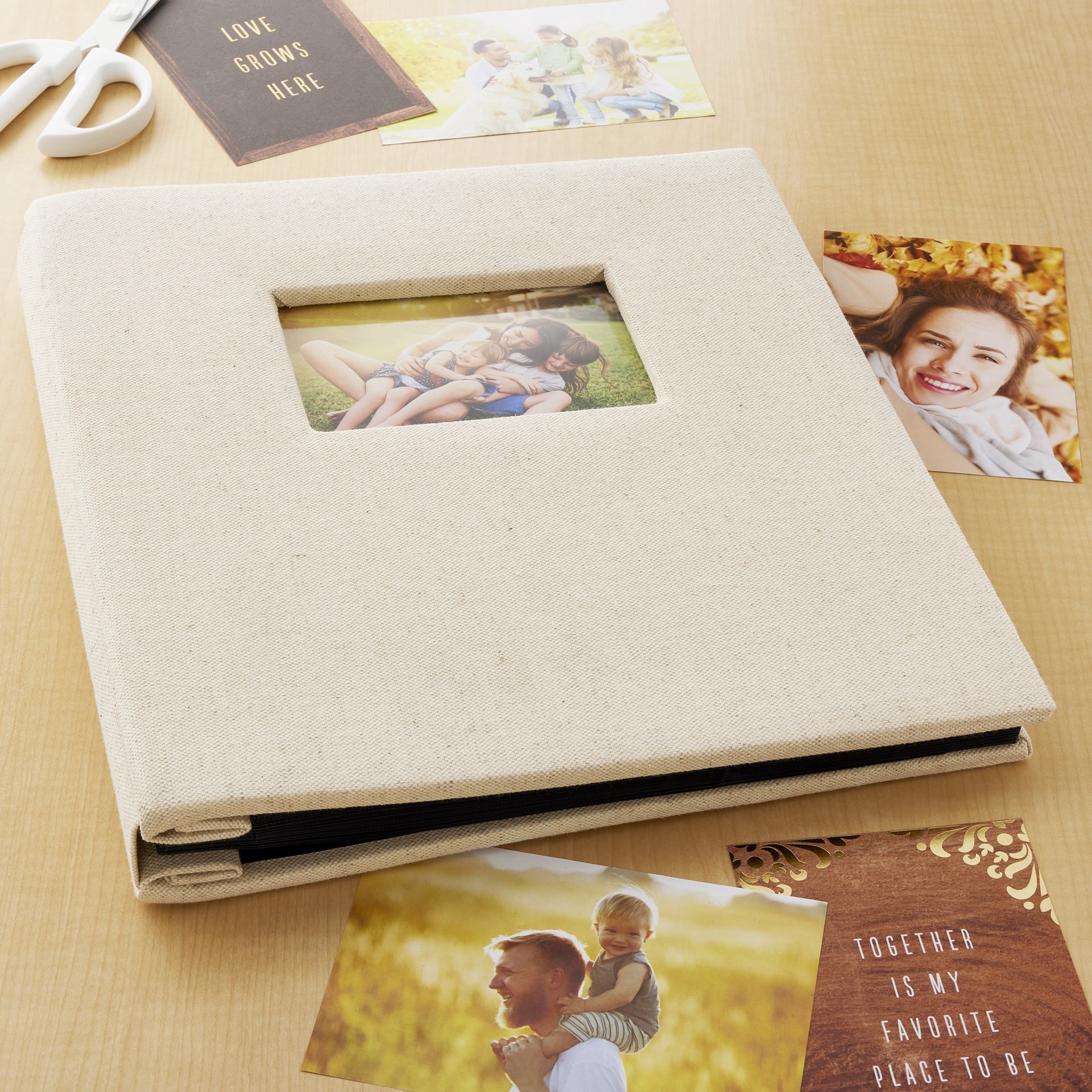 slide 2 of 3, Oat 5-Up Photo Album By Recollections, 12.4 in x 13.5 in