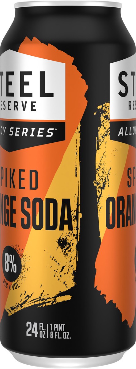 slide 5 of 7, Steel Reserve Orange Soda, Spiked, 24 fl oz