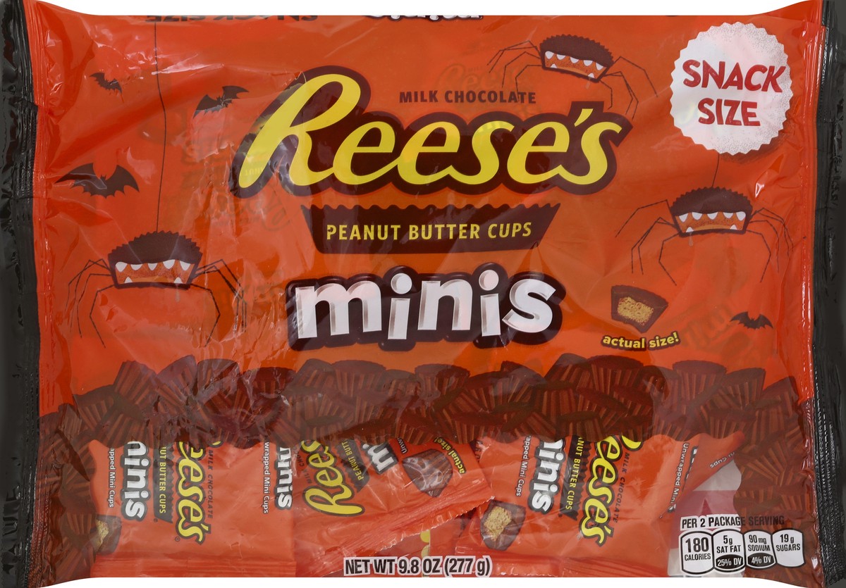 slide 5 of 6, Hershey's Reeses Minis Snack Size Candy, 9.8 oz