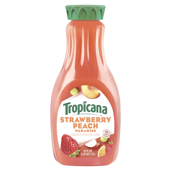 slide 1 of 1, Tropicana Strawberry Peach Juice Drink - 59 fl oz, 59 fl oz