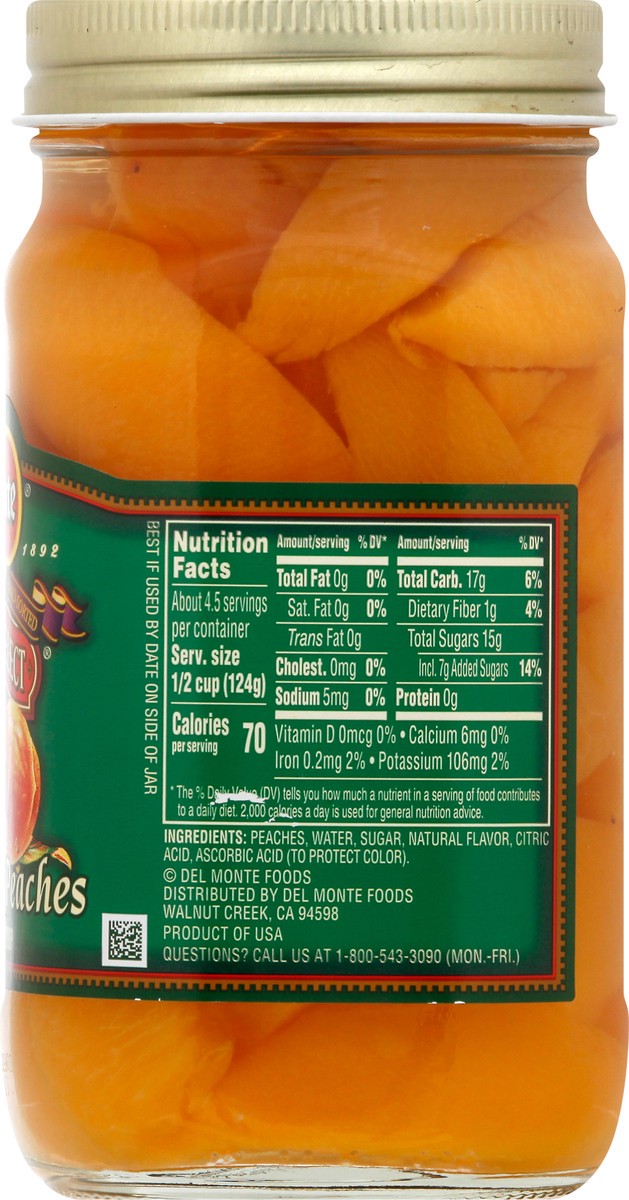 slide 5 of 12, Del Monte Orchard Select Sliced Cling Peaches, 20 oz