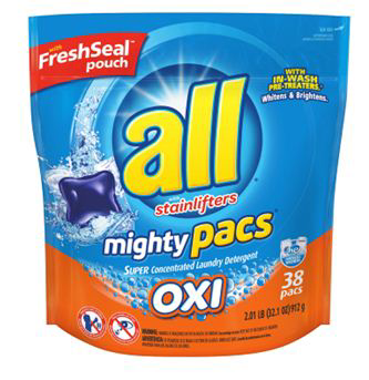 slide 1 of 1, All Mighty Pacs With Oxi, 38 ct