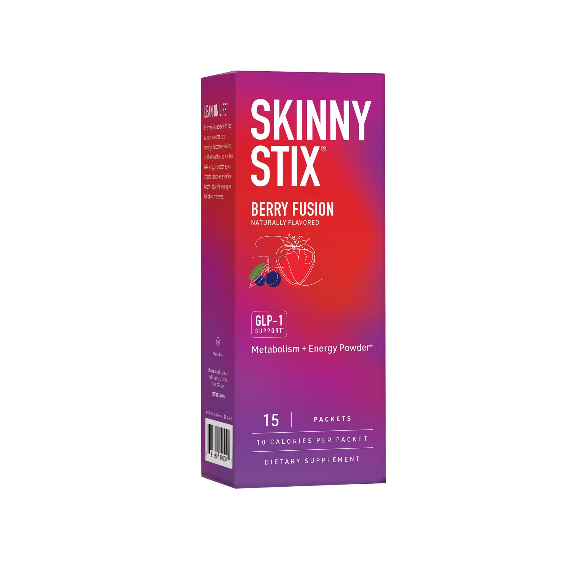 slide 1 of 1, ZANTREX 3 Zantrex Skinny Stix Berry Fusion, 15 ct