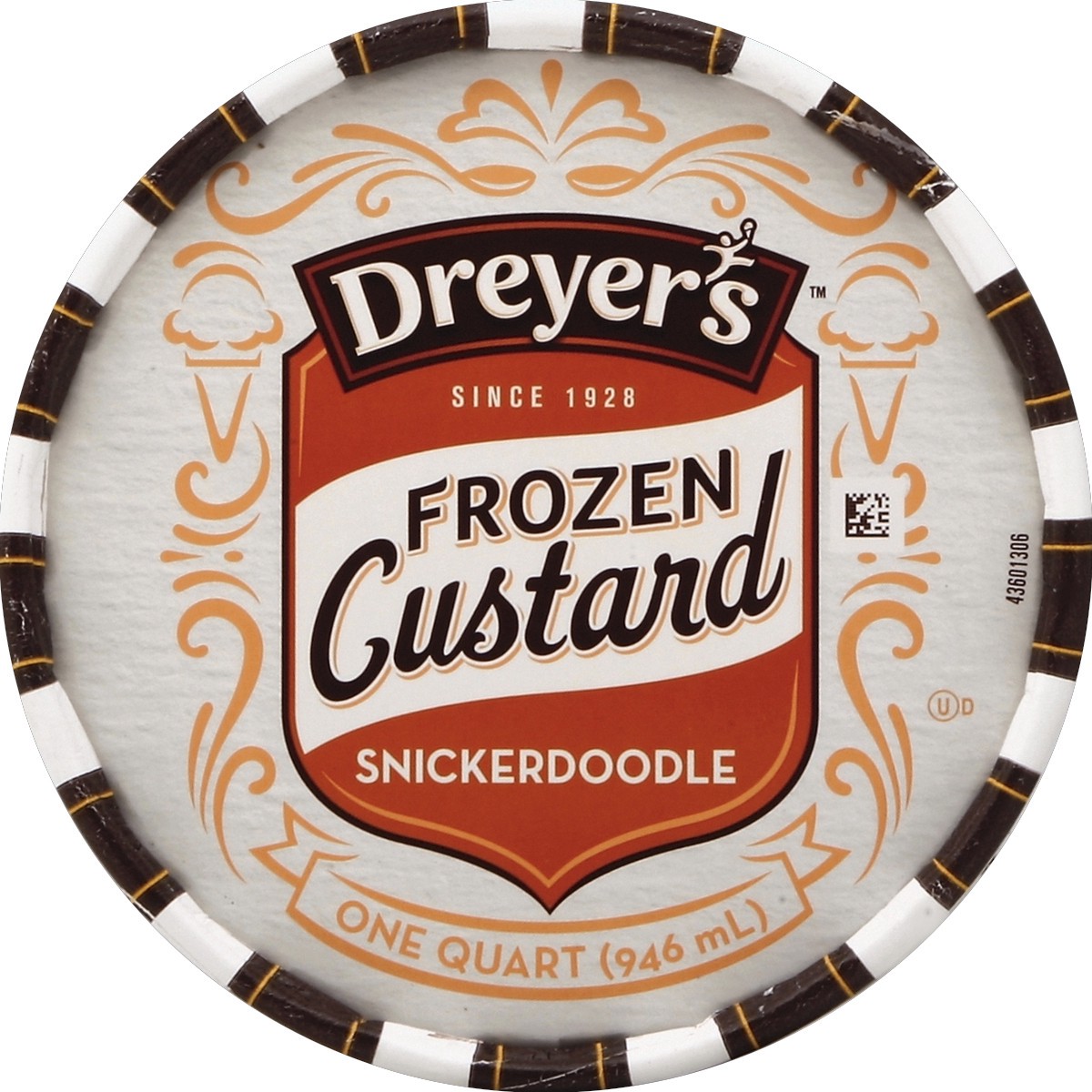 slide 2 of 3, Dreyer's Frozen Custard Snickerdoodle Tub, 32 oz