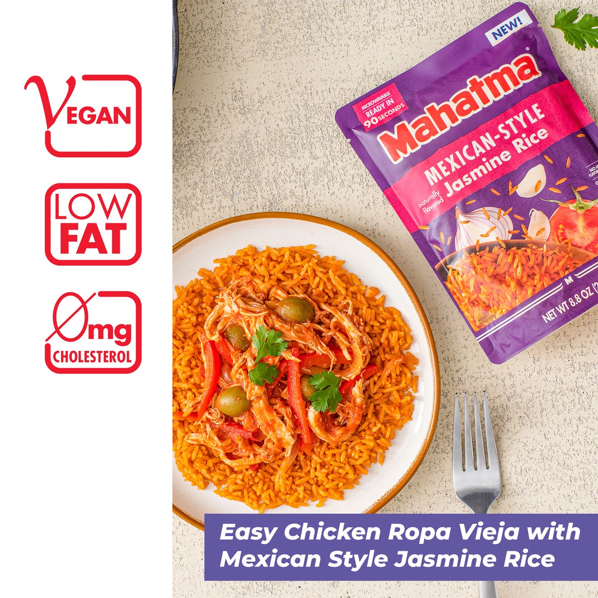 slide 6 of 6, Mahatma Jasmine Rice, Mexican-Style, 8.8 oz