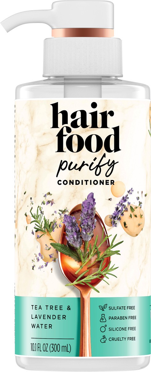 slide 4 of 7, Hair Food Tea Tree & Lavender Sulfate Free Conditioner, 10.1 fl oz, Dye Free Purifying, 10.1 fl oz