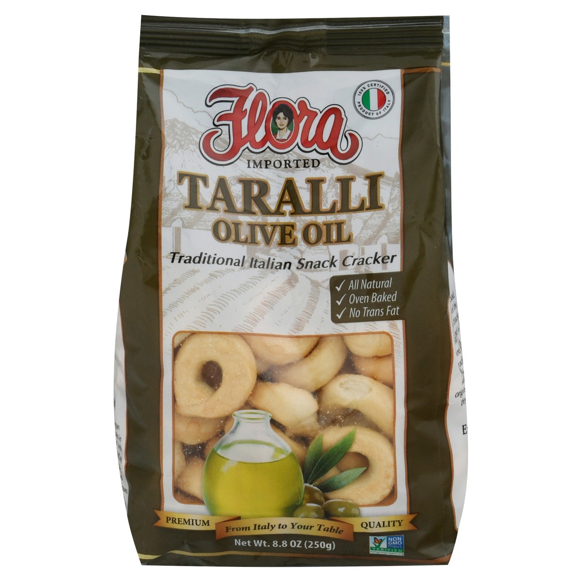 slide 1 of 13, Flora Fine Foods Taralli Olive Oil, 8.5 oz