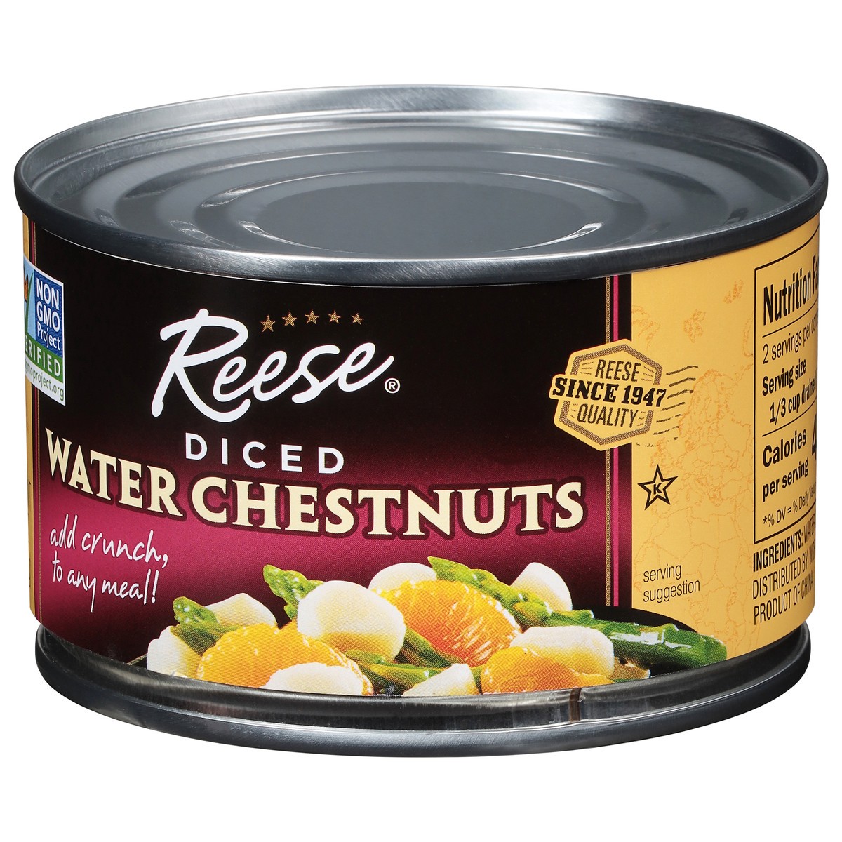 slide 3 of 9, Reese Water Chestnuts 8 ea, 8 ct