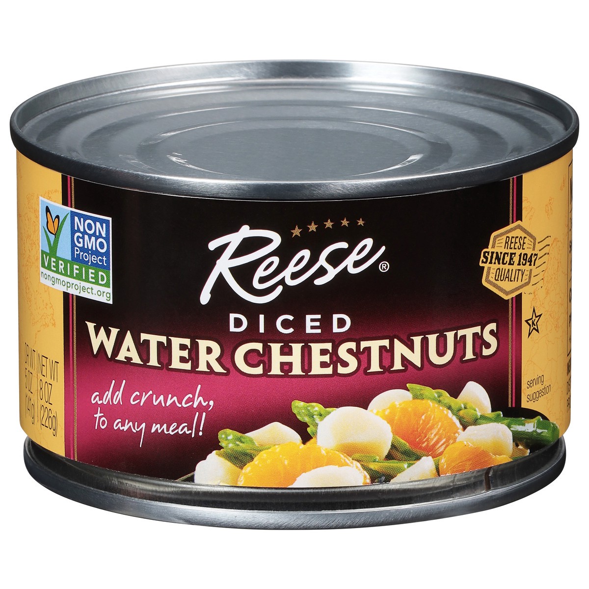 slide 1 of 9, Reese Water Chestnuts 8 ea, 8 ct