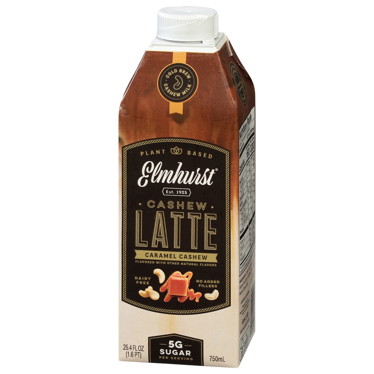 slide 10 of 13, Elmhurst Caramel Cashew Latte 25.4 fl oz, 25.4 oz