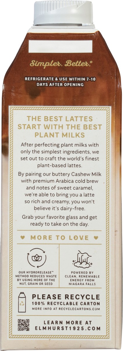 slide 6 of 13, Elmhurst Caramel Cashew Latte 25.4 fl oz, 25.4 oz