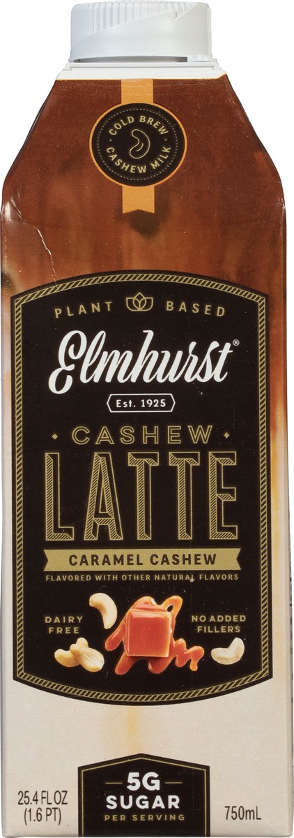 slide 4 of 13, Elmhurst Caramel Cashew Latte 25.4 fl oz, 25.4 oz