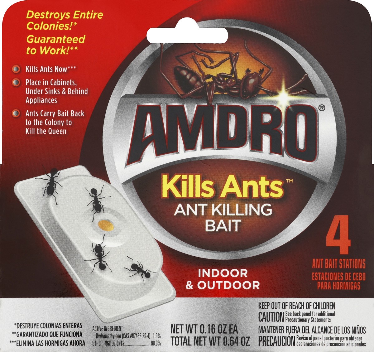 slide 1 of 7, AMDRO Ant Killing Bait 4 ea, 4 ct