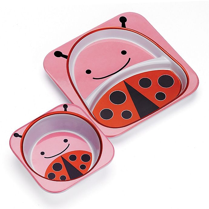 slide 3 of 4, Skip Hop SKIP*HOP Zoo Melamine Bowl - Ladybug, 1 ct