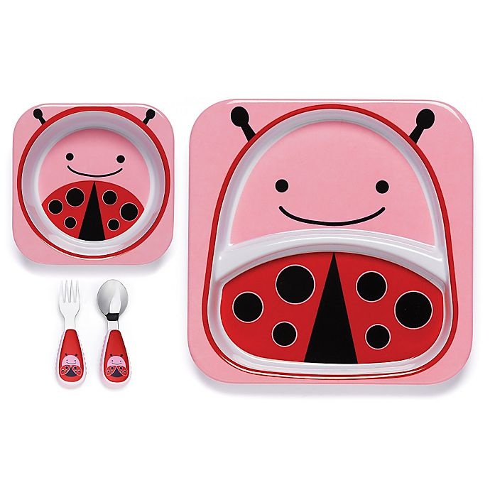 slide 4 of 4, Skip Hop SKIP*HOP Zoo Melamine Bowl - Ladybug, 1 ct