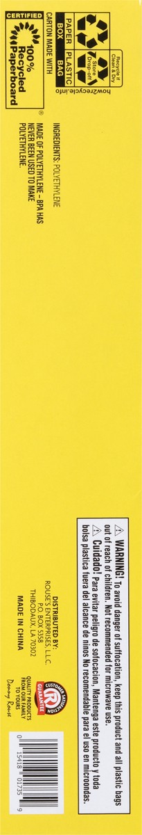 slide 5 of 9, Rouses Markets Gallon Freezer Slider Bags 10 ea, 10 ct