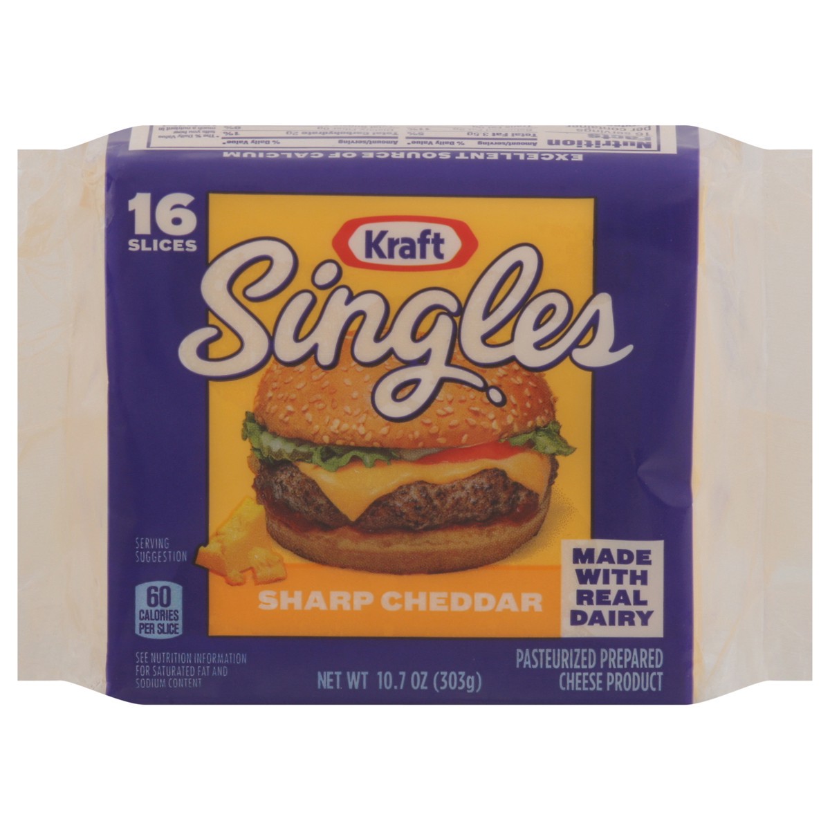 slide 5 of 13, Kraft Singles Sharp Cheddar Slices, 16 ct Pack, 16 ct