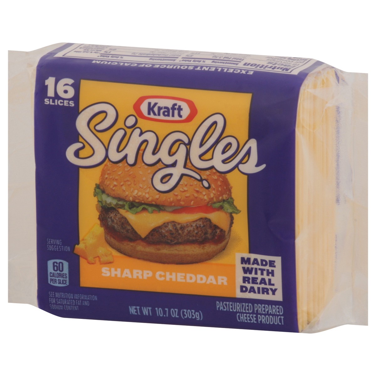 slide 4 of 13, Kraft Singles Sharp Cheddar Slices, 16 ct Pack, 16 ct