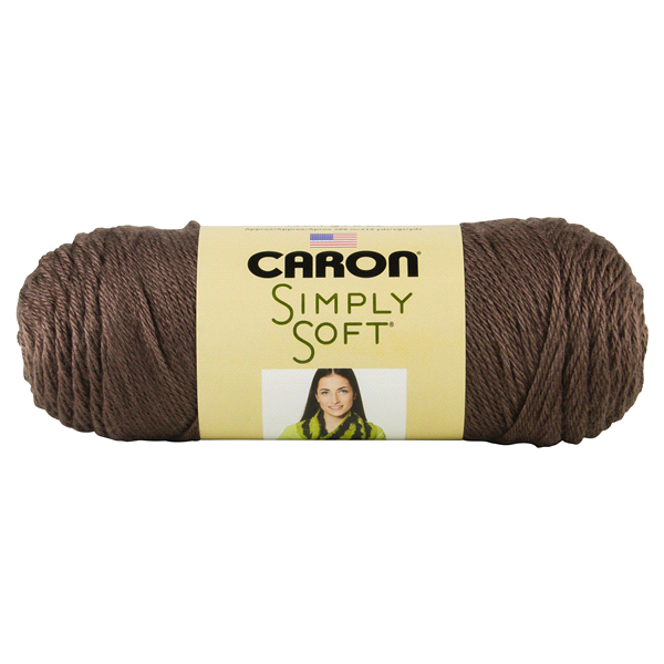 slide 1 of 4, Caron Simply Soft Heathers Yarn, Taupe, 6 oz