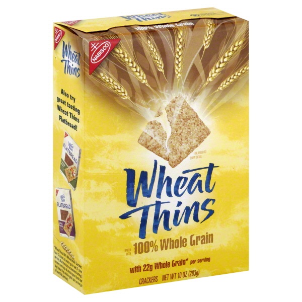 slide 1 of 1, Wheat Thins Crackers Whole Grain, 10 oz