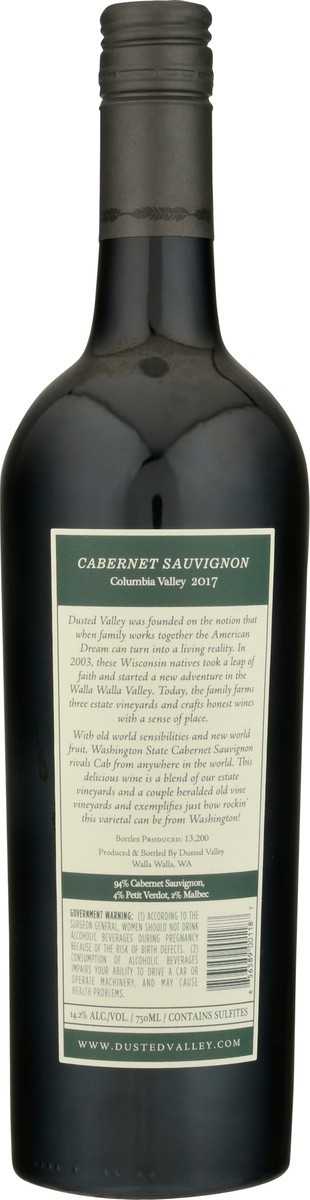 slide 8 of 9, Dusted Valley Columbia Valley Cabernet Sauvignon 750 ml Bottle, 750 ml