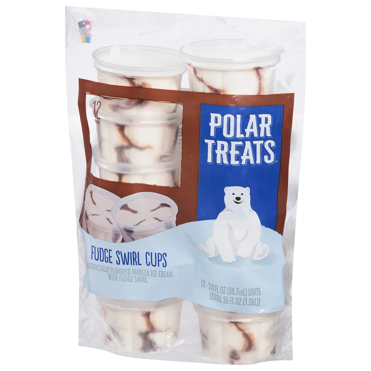 slide 9 of 9, Polar Treats Chocolate Swirl Ice Cream Cups 12-3 Fl. Oz, 36 fl oz