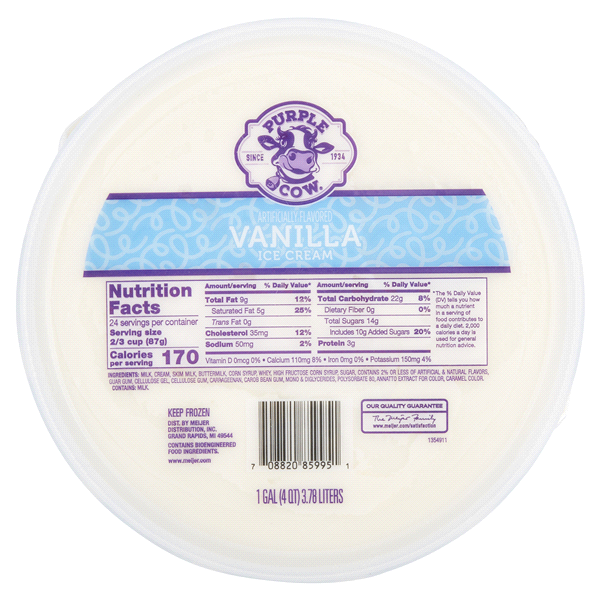 slide 25 of 28, Purple Cow Vanilla 1 Gal, 1 gal