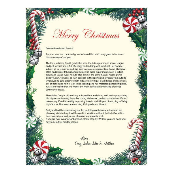 slide 2 of 3, Geo Studios Holiday-Themed Letterhead Papers, Letter Size, Bells & Ivy, Pack Of 70 Sheets, 1 ct