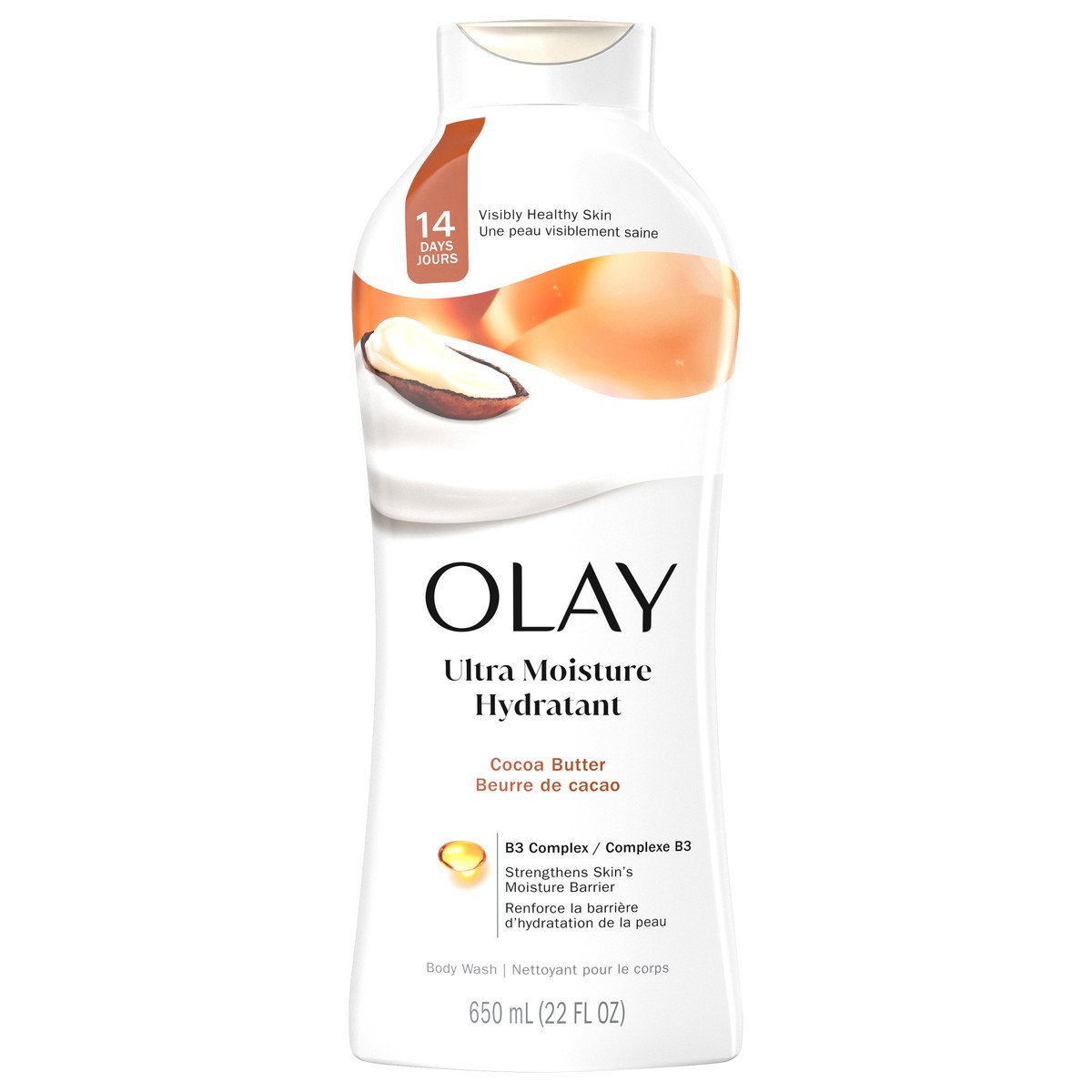 slide 1 of 8, Olay Ultra Moisture with Cocoa Butter, 22 oz