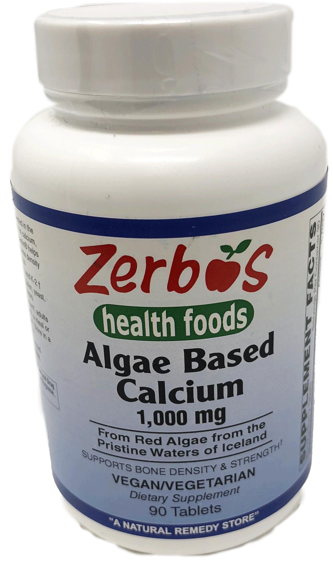 slide 1 of 1, Zerbos / Reliance Algae Based Calcium, 90 ct