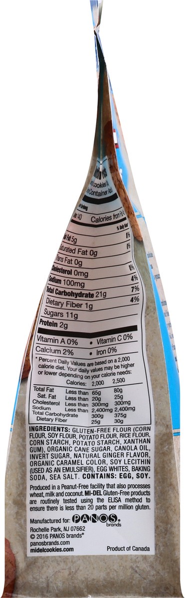 slide 8 of 12, MI-Del Gluten Free Swedish Style Ginger Flavored Ginger Snaps 8 oz, 8 oz