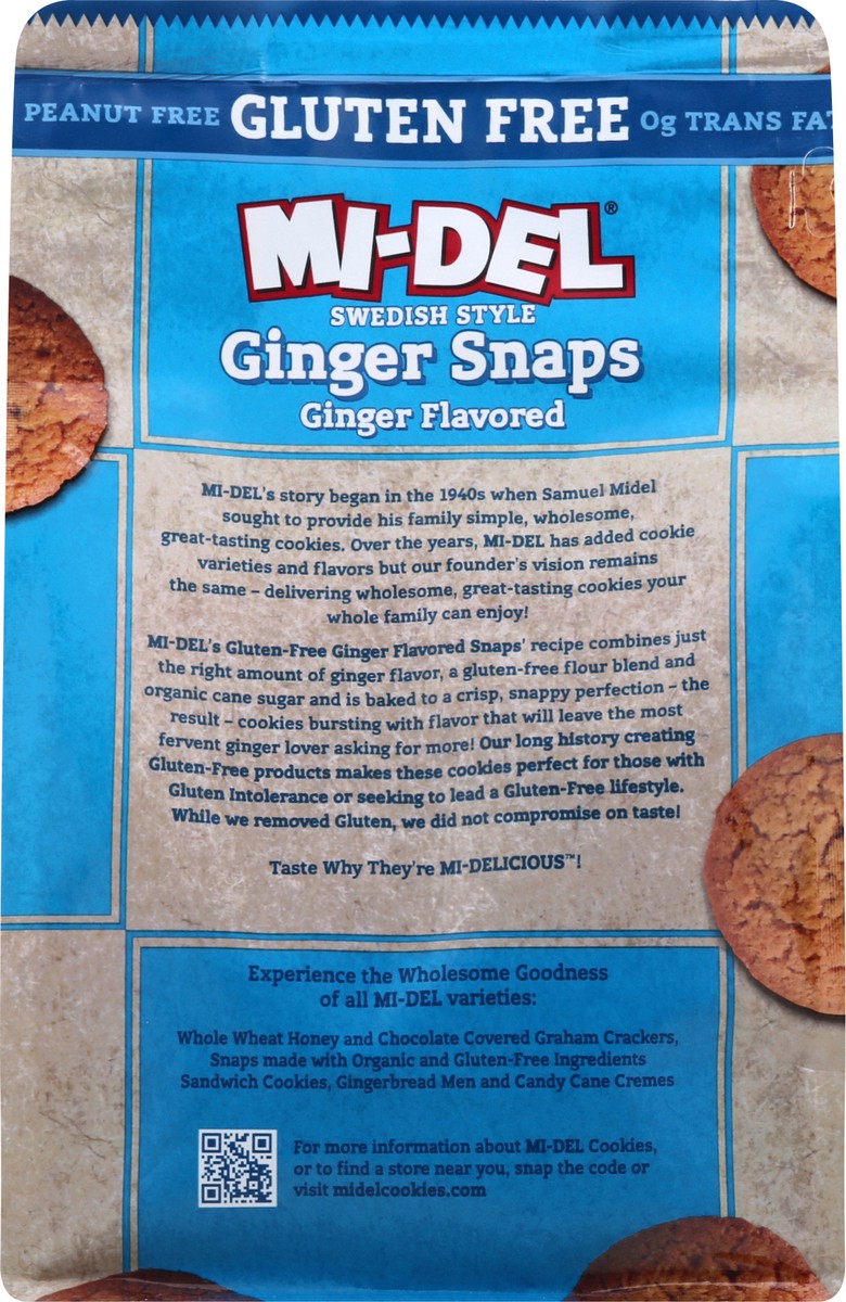 slide 11 of 12, MI-Del Gluten Free Swedish Style Ginger Flavored Ginger Snaps 8 oz, 8 oz