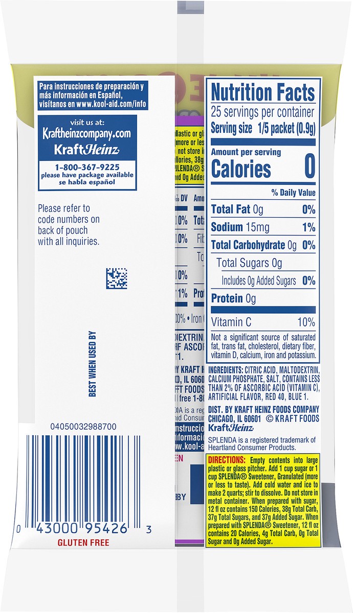 slide 7 of 9, Kool-Aid Unsweetened Grape Artificially Flavored Powdered Soft Drink Mix Value Pack, 5 ct Pack, 0.14 oz Packets, 5 ct