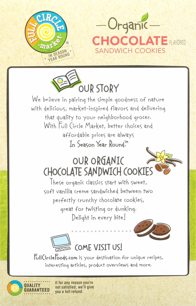 slide 5 of 9, Full Circle Market Organic Chocolate Flavored Sandwich Cookies 12 oz, 12 oz