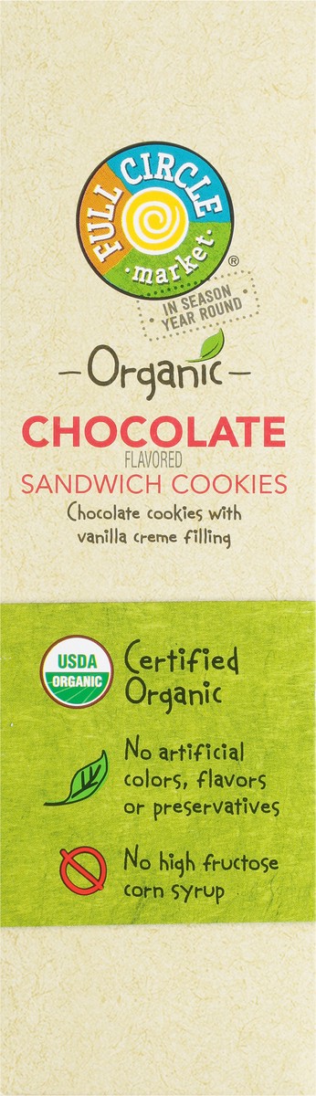 slide 8 of 9, Full Circle Market Organic Chocolate Flavored Sandwich Cookies 12 oz, 12 oz
