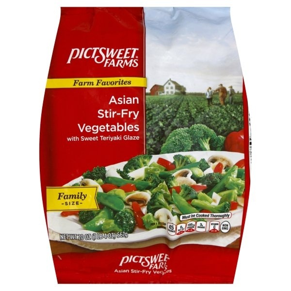 slide 1 of 1, PictSweet Farms Favorites Asian Stir-Fry Vegetables with Sweet Teriyaki Glaze, 20 oz