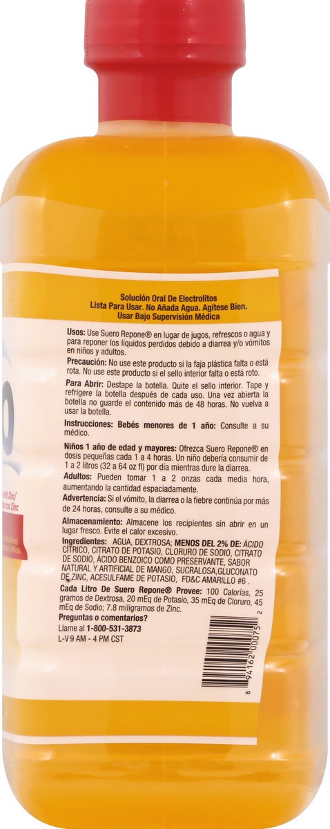 slide 3 of 10, Repone Suero Suero Mango Electrolyte Drink, 1 l