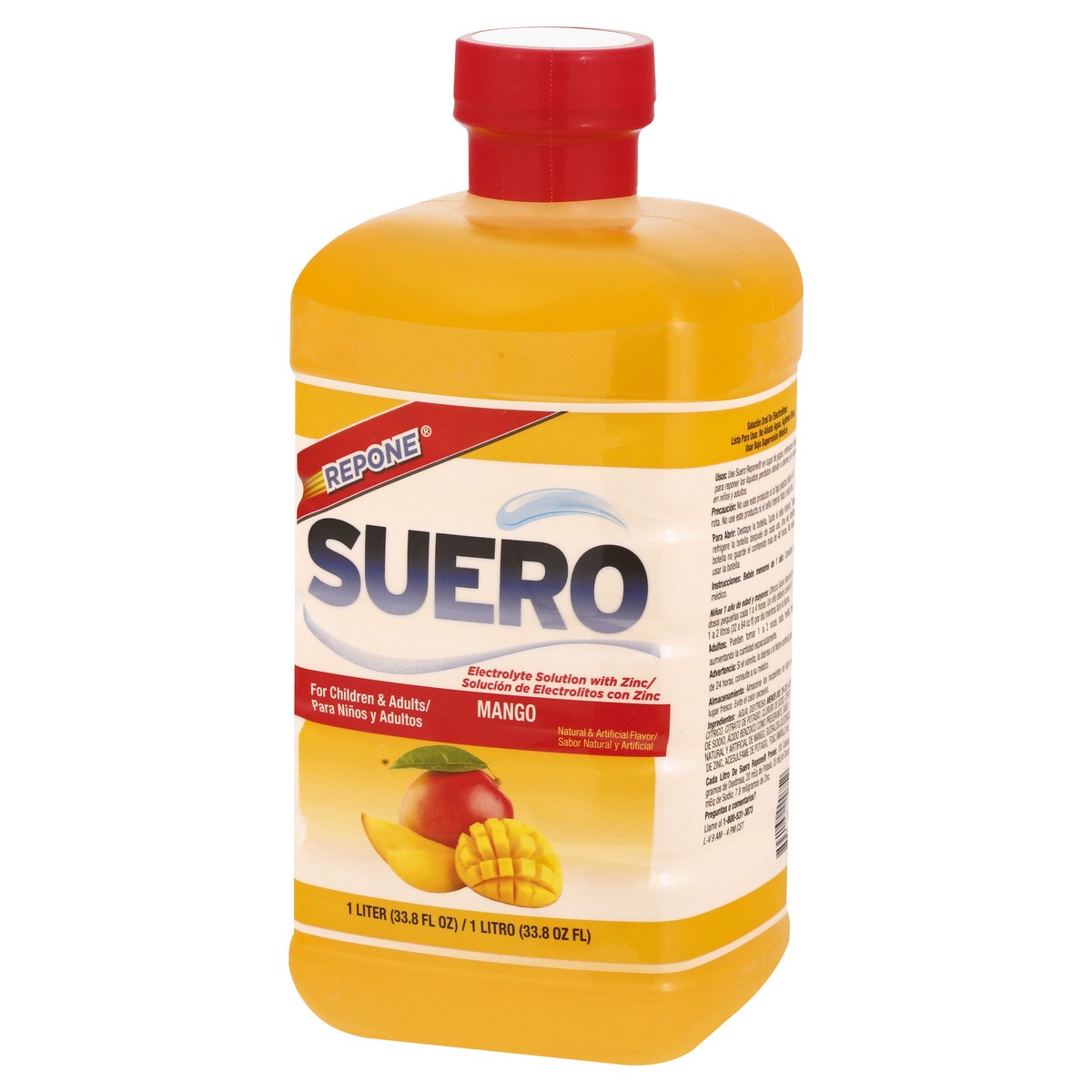 slide 8 of 10, Repone Suero Suero Mango Electrolyte Drink, 1 l