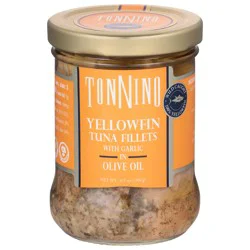 Tonnino Tuna Fillets with Garlic in Olive Oil