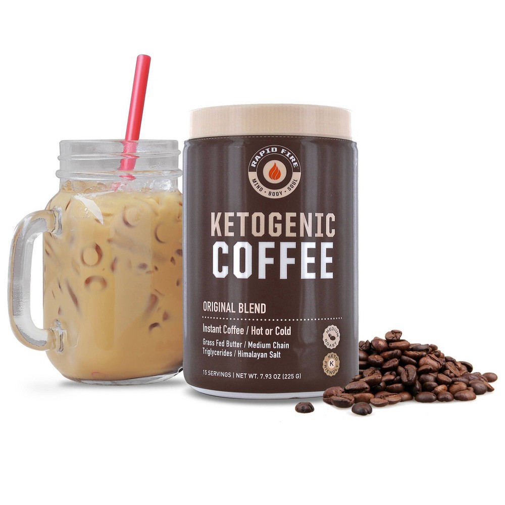 slide 3 of 7, Rapid Fire Coffee Ketogenic Original Blend Light Roast Coffee- 7.93 oz, 7.93 oz