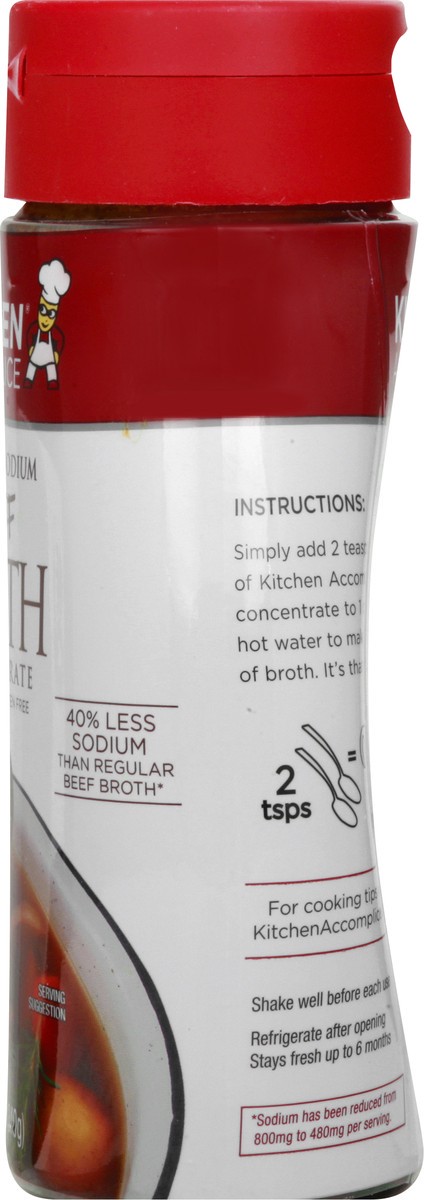 slide 2 of 12, Kitchen Accomplice Reduced Sodium Beef Broth Concentrate 12 oz, 12 oz