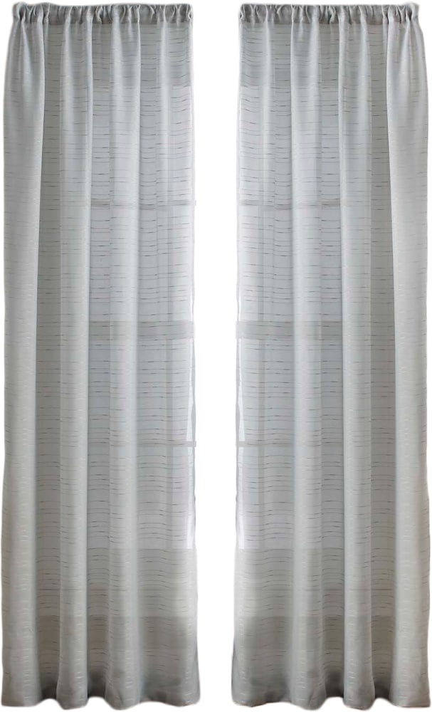 slide 1 of 1, HD Designs Hailey Sheer Window Panel - Gray, 50 in x 84 in