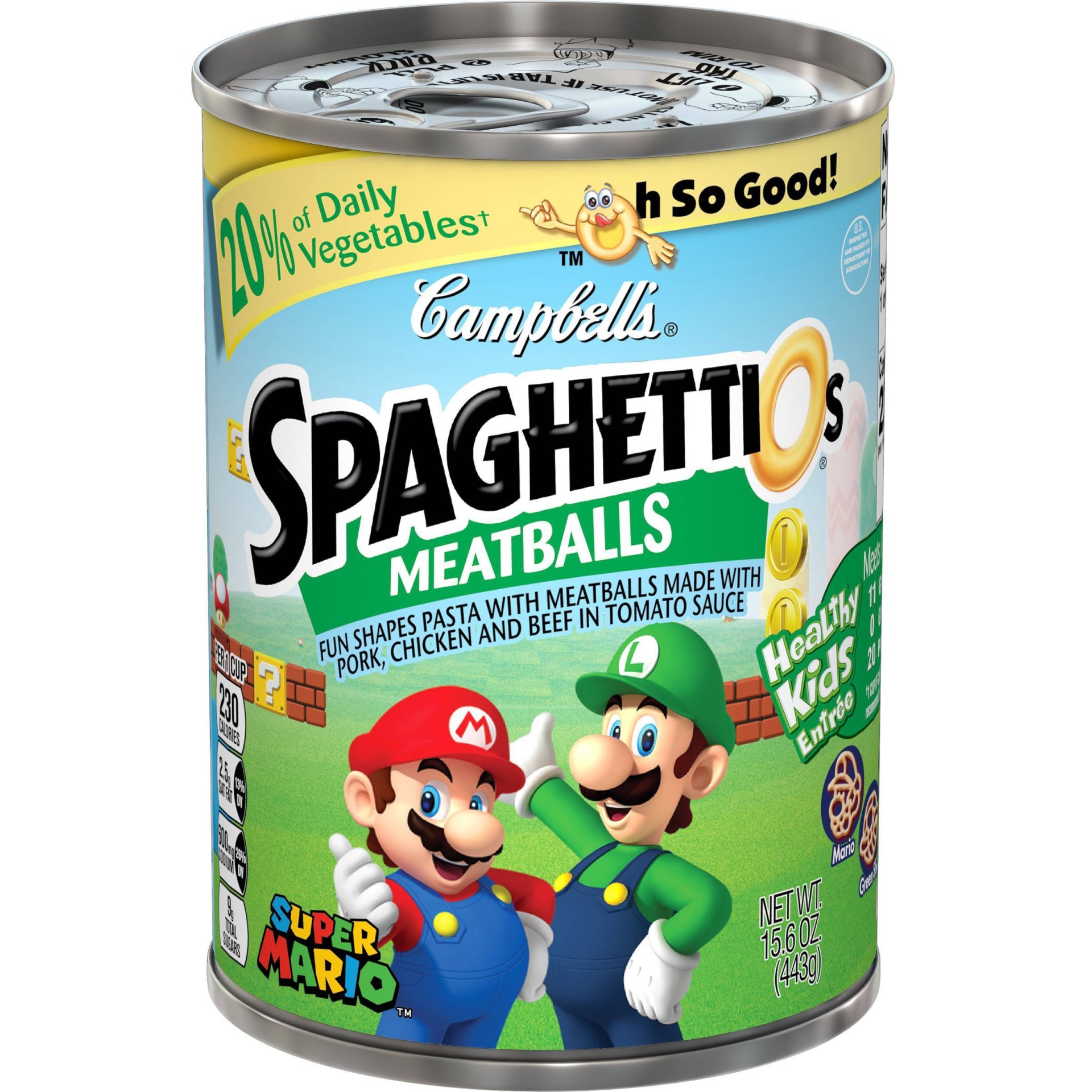 Campbell's SpaghettiOs with Meatballs - Shop Pantry Meals at H-E-B