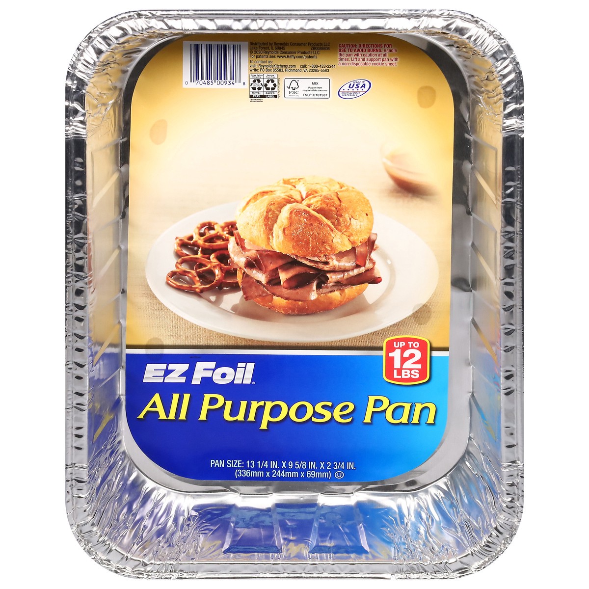 slide 1 of 4, Ez Foil All Purpose Pan, 1 ct