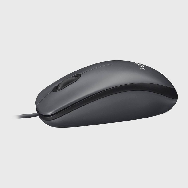slide 5 of 6, Logitech Mouse M100 - Dark (USB Only), 1 ct